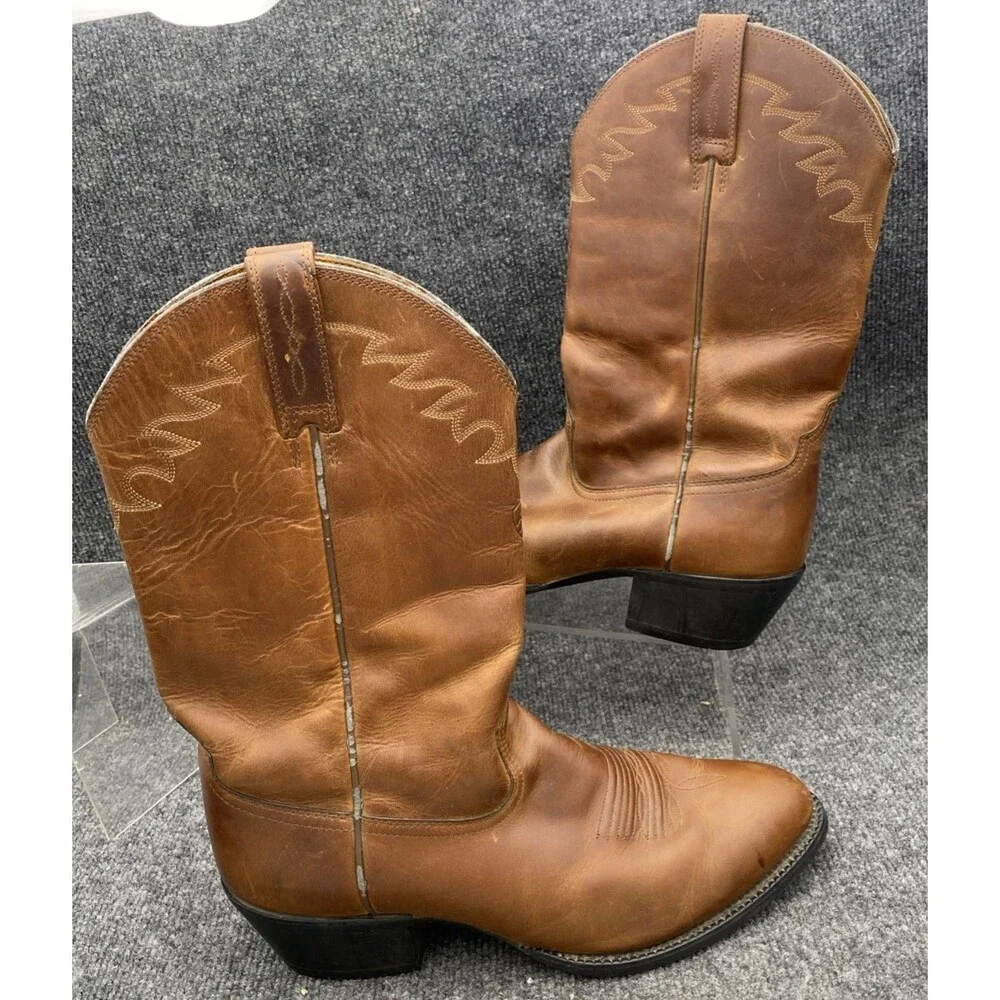Ariat Sedona Cowboy Boots 10.5 EE Brown Leather Western Roper Rancher 34625
